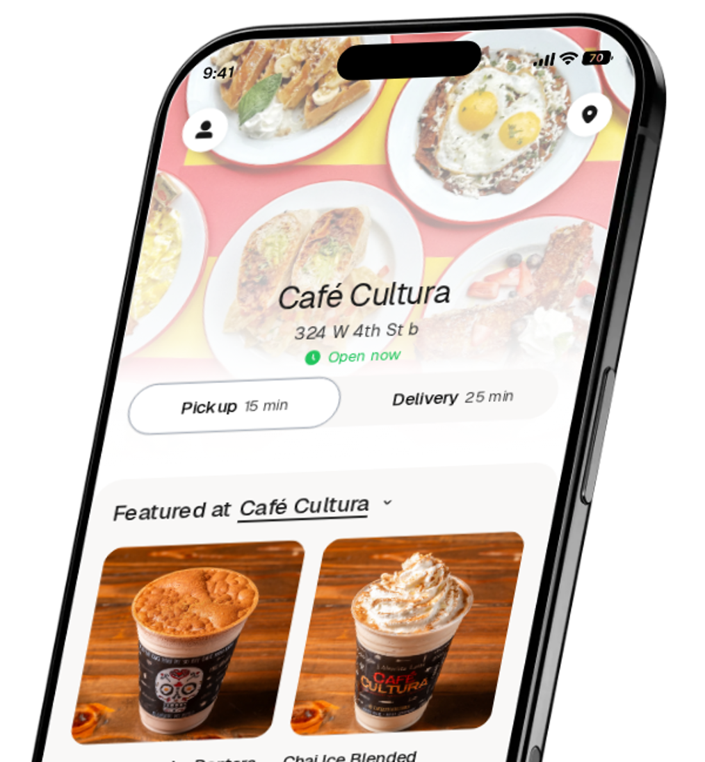 Café Cultura app preview